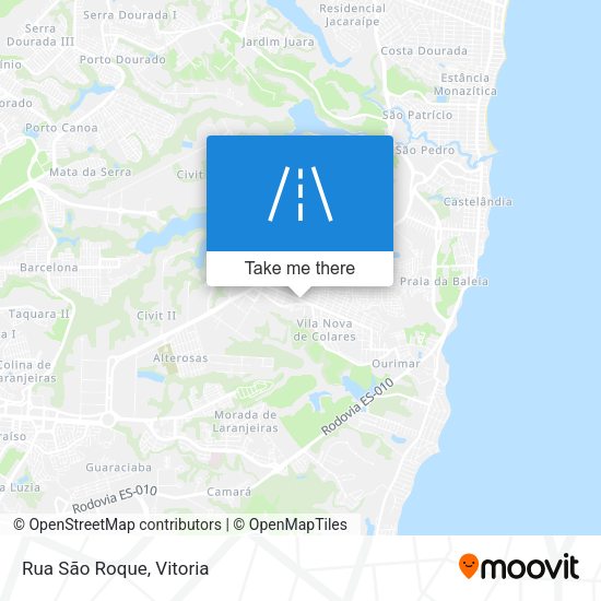 Rua São Roque map