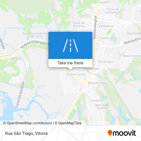 Rua São Tiago map