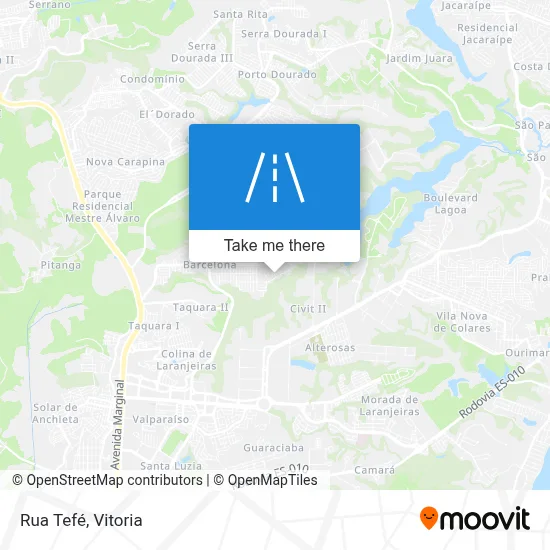 Rua Tefé map
