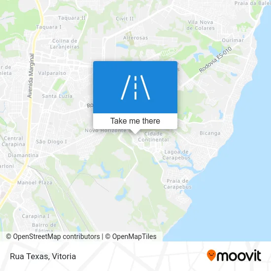 Rua Texas map
