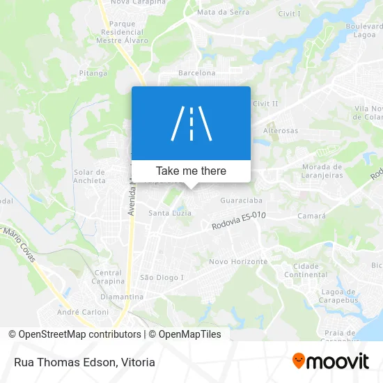Rua Thomas Edson map
