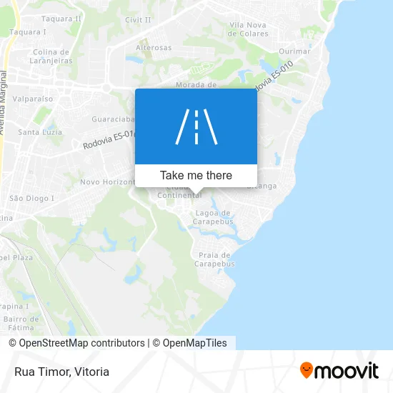 Rua Timor map