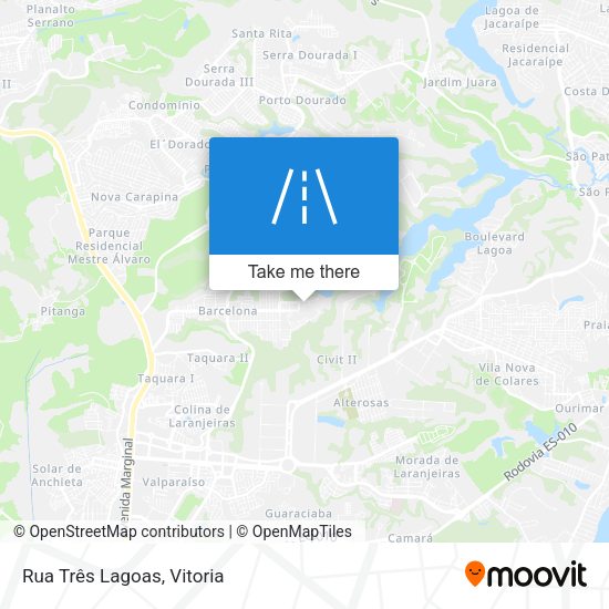 Rua Três Lagoas map