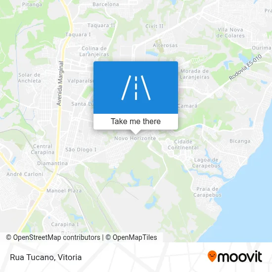 Rua Tucano map