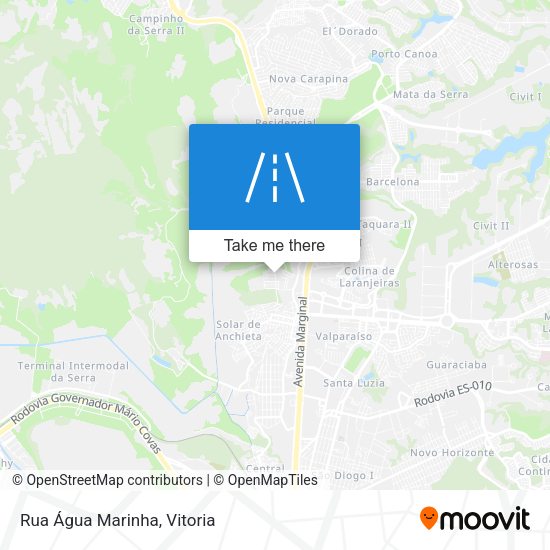 Rua Água Marinha map
