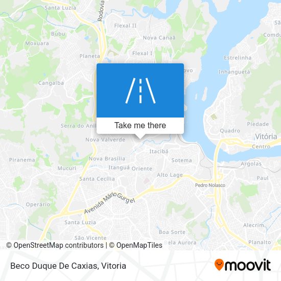 Beco Duque De Caxias map