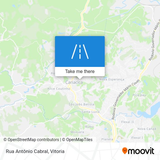 Rua Antônio Cabral map