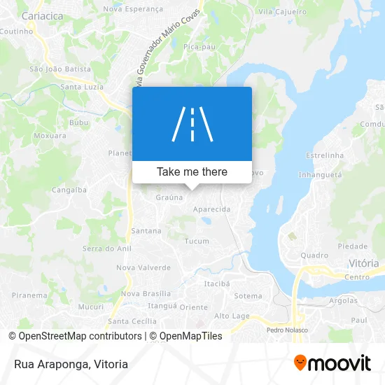 Rua Araponga map