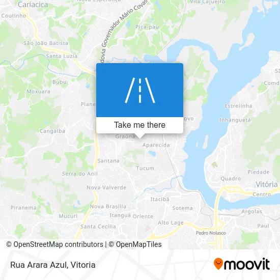 Rua Arara Azul map