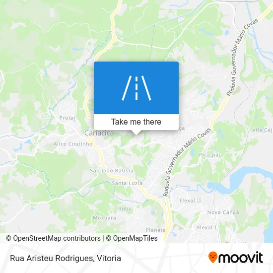Rua Aristeu Rodrigues map