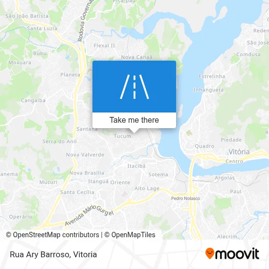 Rua Ary Barroso map