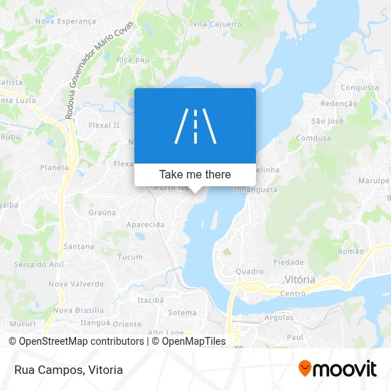 Rua Campos map
