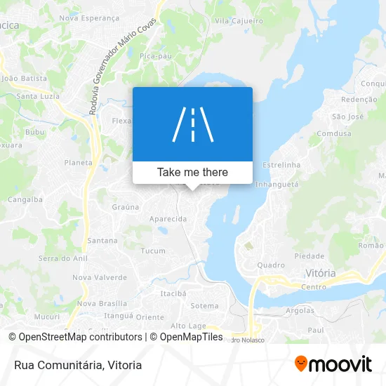 Rua Comunitária map
