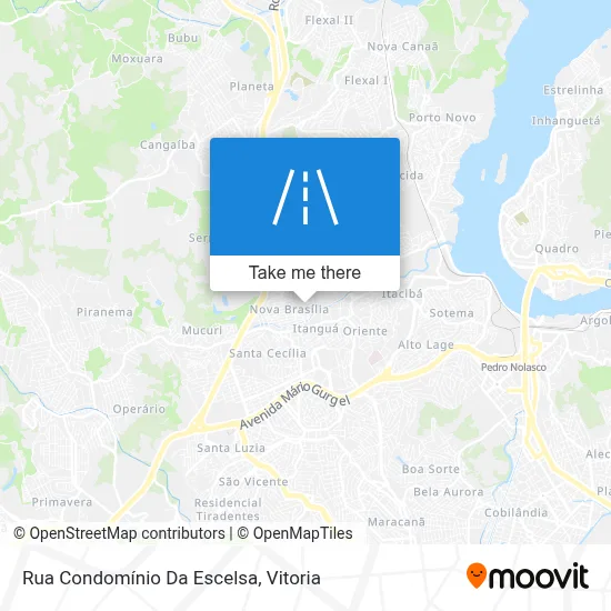 Rua Condomínio Da Escelsa map