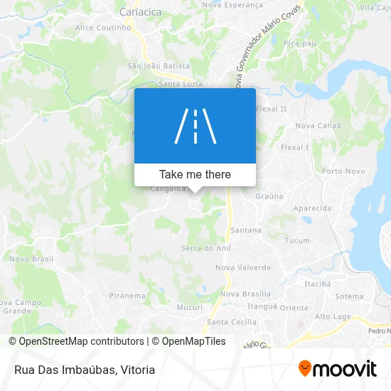 Rua Das Imbaúbas map