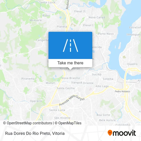 Rua Dores Do Rio Preto map