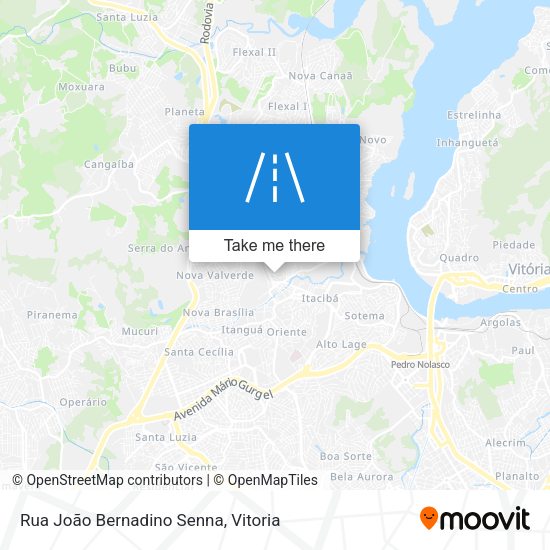 Rua João Bernadino Senna map
