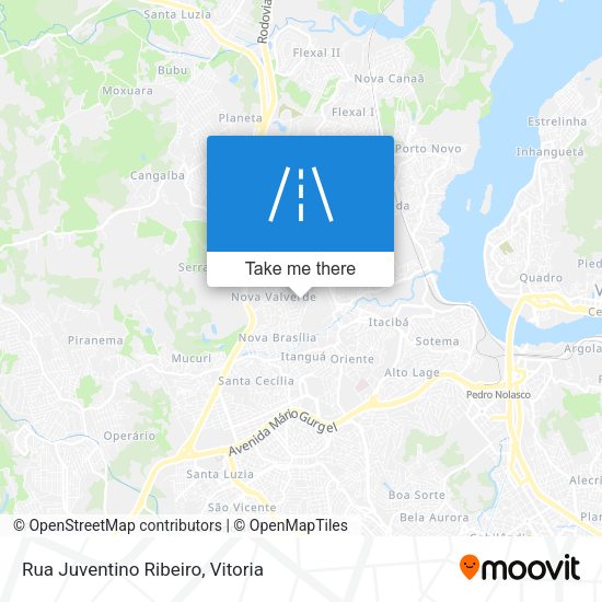 Rua Juventino Ribeiro map