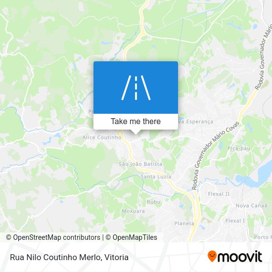 Rua Nilo Coutinho Merlo map