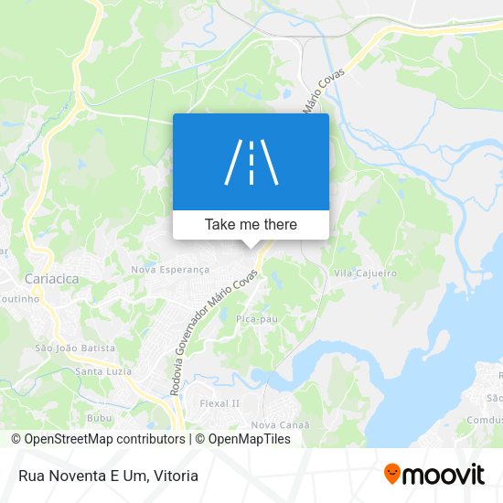 Rua Noventa E Um map