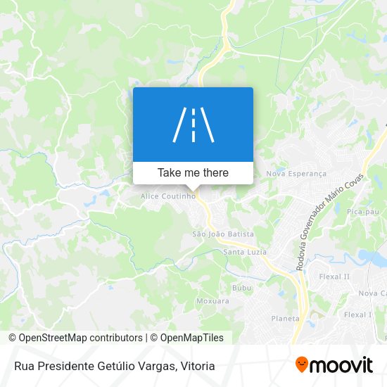 Rua Presidente Getúlio Vargas map