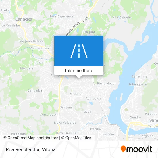Rua Resplendor map