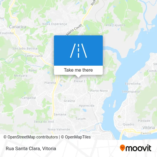 Rua Santa Clara map