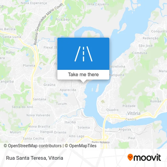 Rua Santa Teresa map