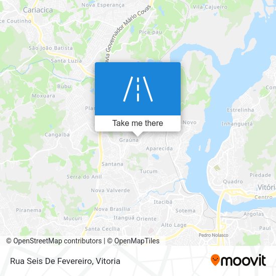Rua Seis De Fevereiro map
