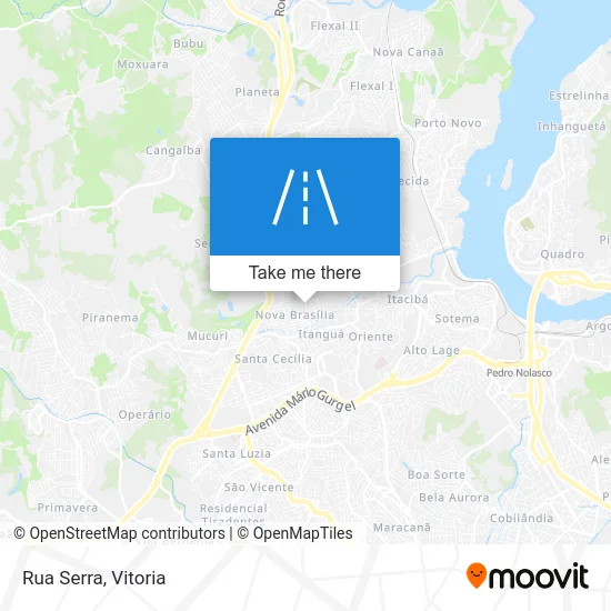 Rua Serra map