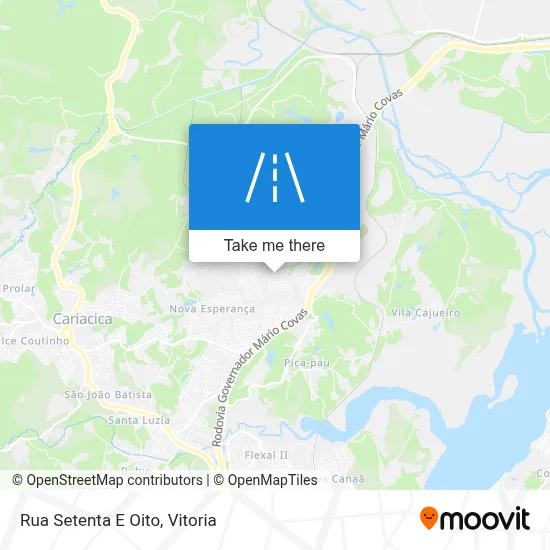 Rua Setenta E Oito map