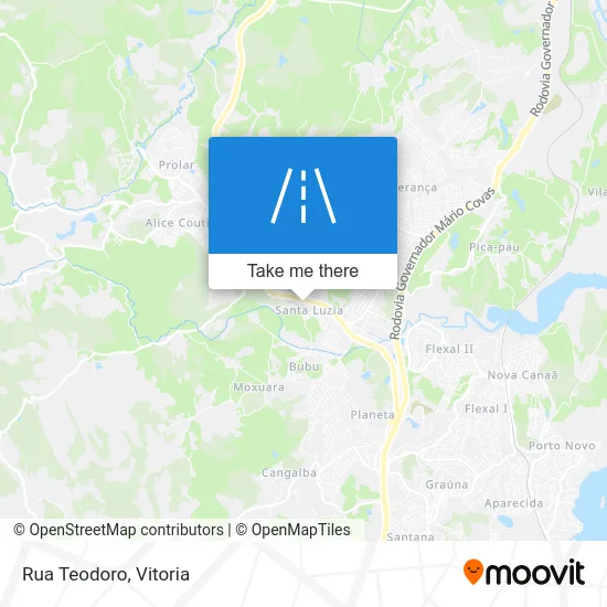 Rua Teodoro map