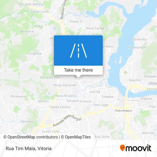 Rua Tim Maia map