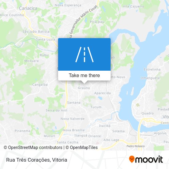 Rua Três Corações map