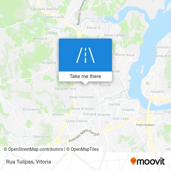 Rua Tulipas map