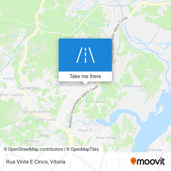 Rua Vinte E Cinco map