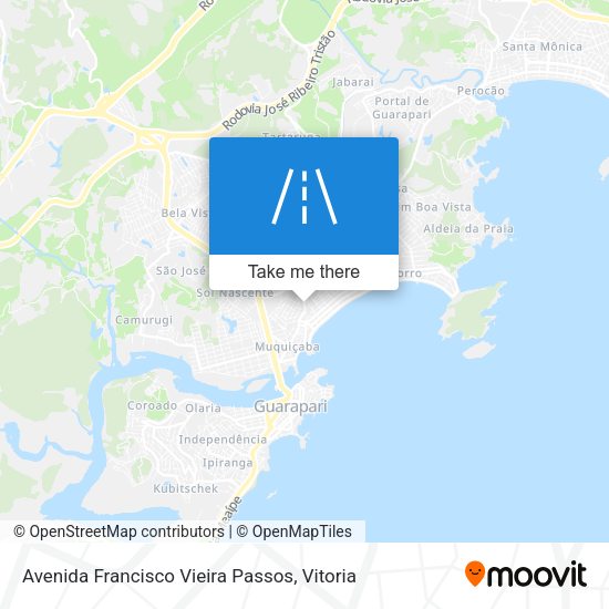 Avenida Francisco Vieira Passos map