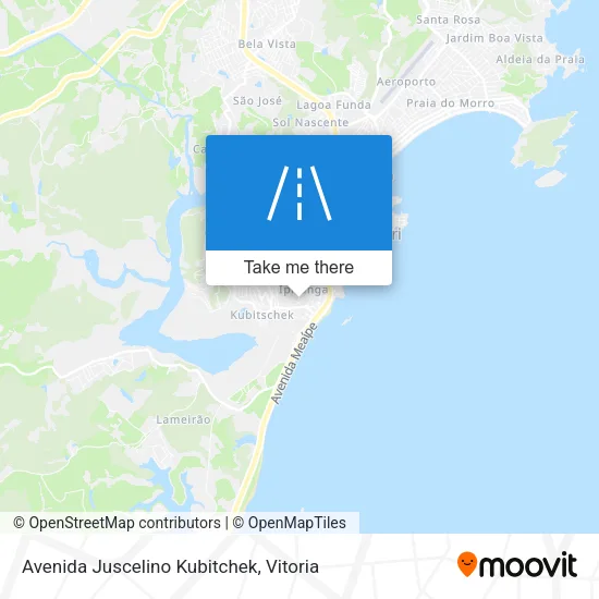 Avenida Juscelino Kubitchek map