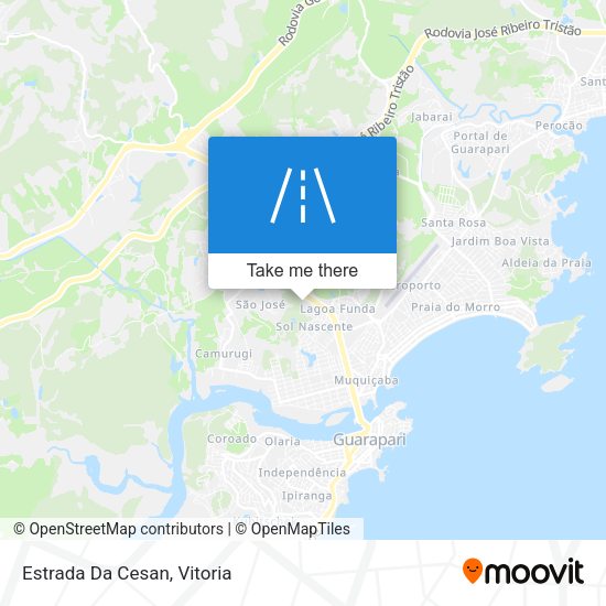 Estrada Da Cesan map