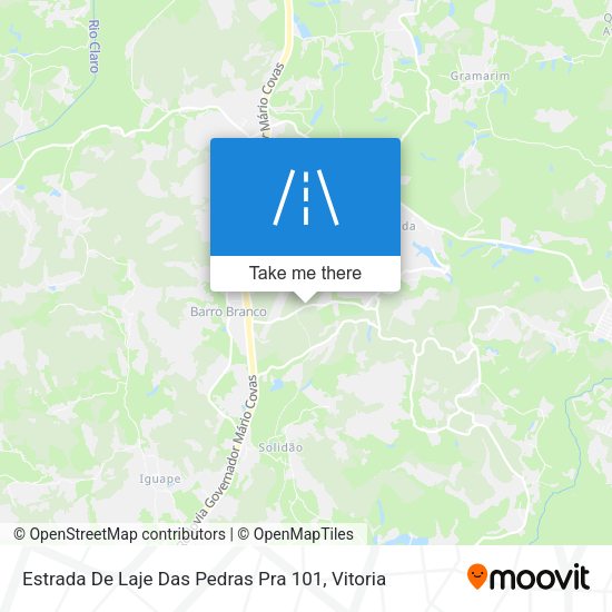 Estrada De Laje Das Pedras Pra 101 map