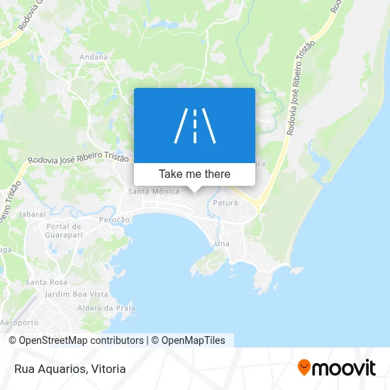 Rua Aquarios map
