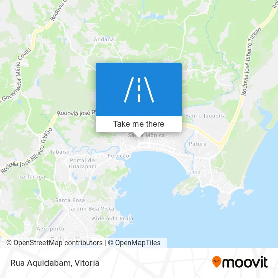 Rua Aquidabam map