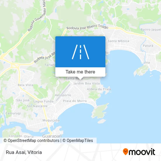 Rua Asai map