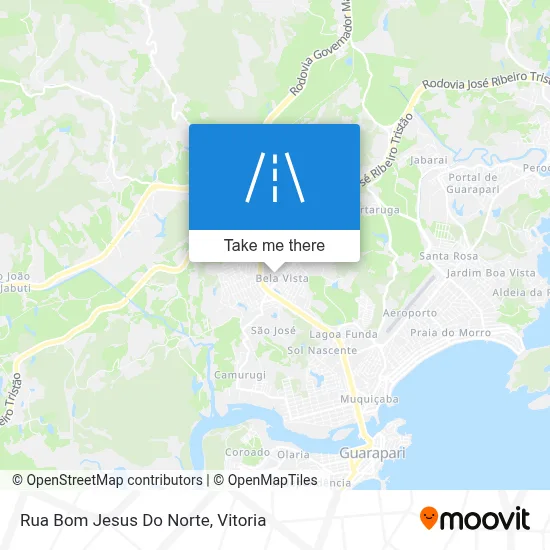 Rua Bom Jesus Do Norte map