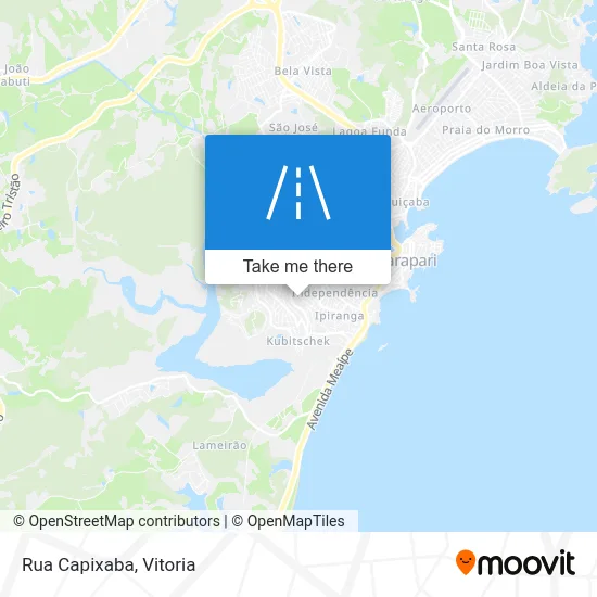 Rua Capixaba map