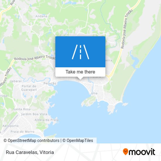 Rua Caravelas map