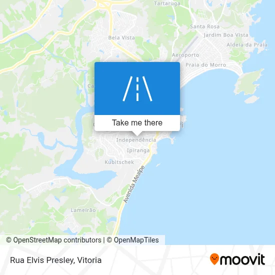 Rua Elvis Presley map