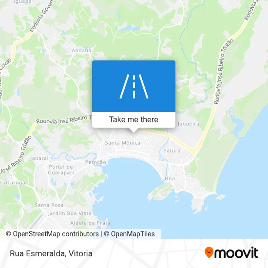 Rua Esmeralda map