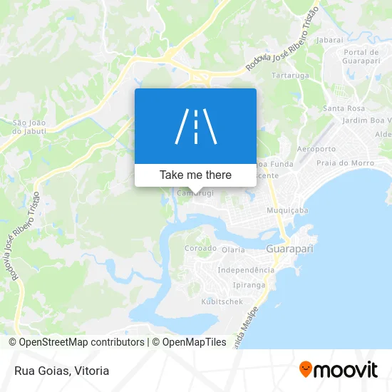 Rua Goias map