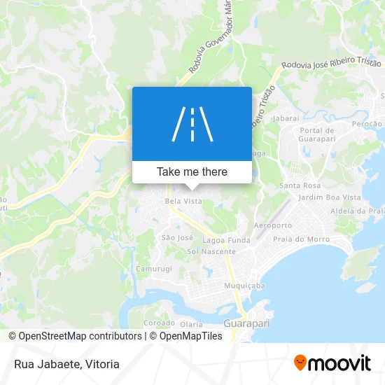 Rua Jabaete map